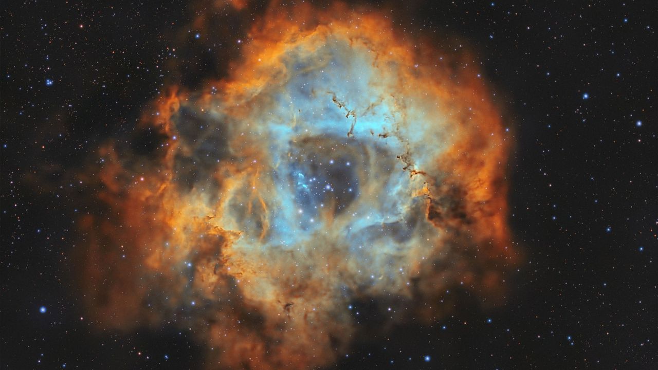 The Rosette nebula (Caldwell 49) as imaged by the Vaonis Vespera II - X edition.