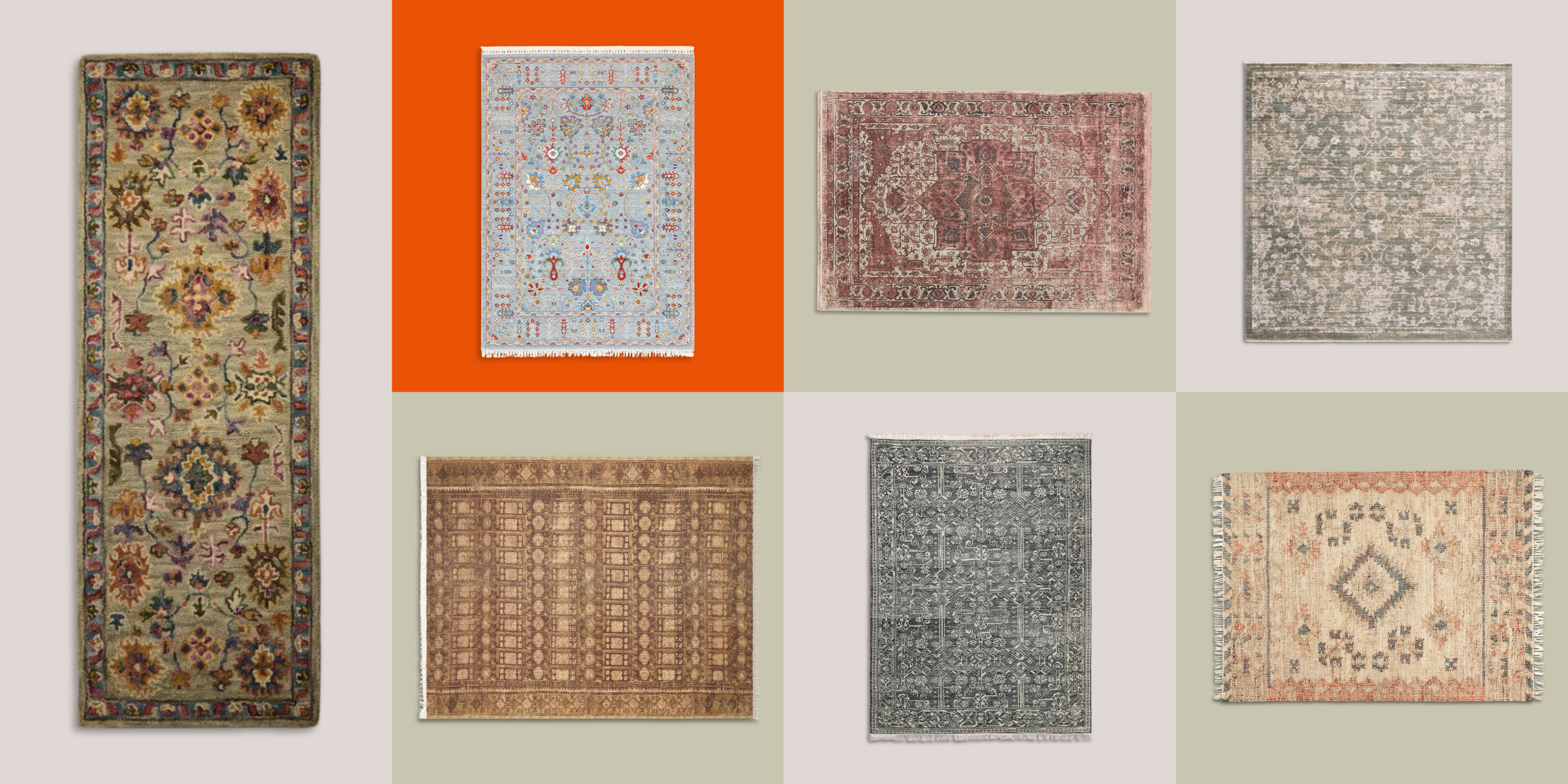 Vintage-inspired rugs collection