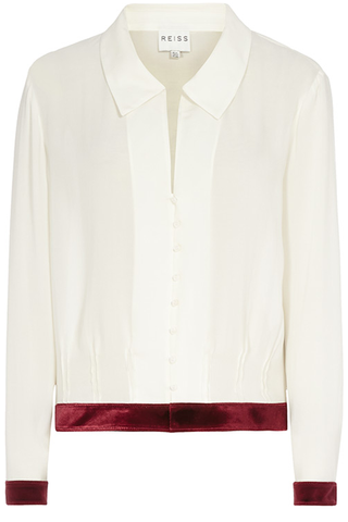 Reiss Silk And Velvet Shirt, £135