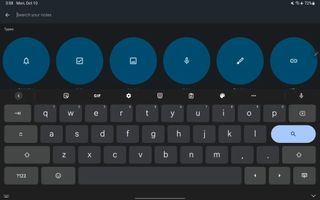 Gboard's new layout for tablets