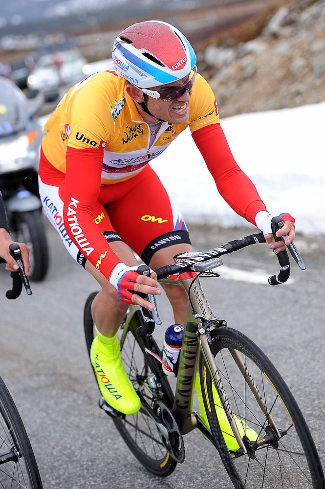 Alexander Kristoff had to give up Norway's yellow jersey today.