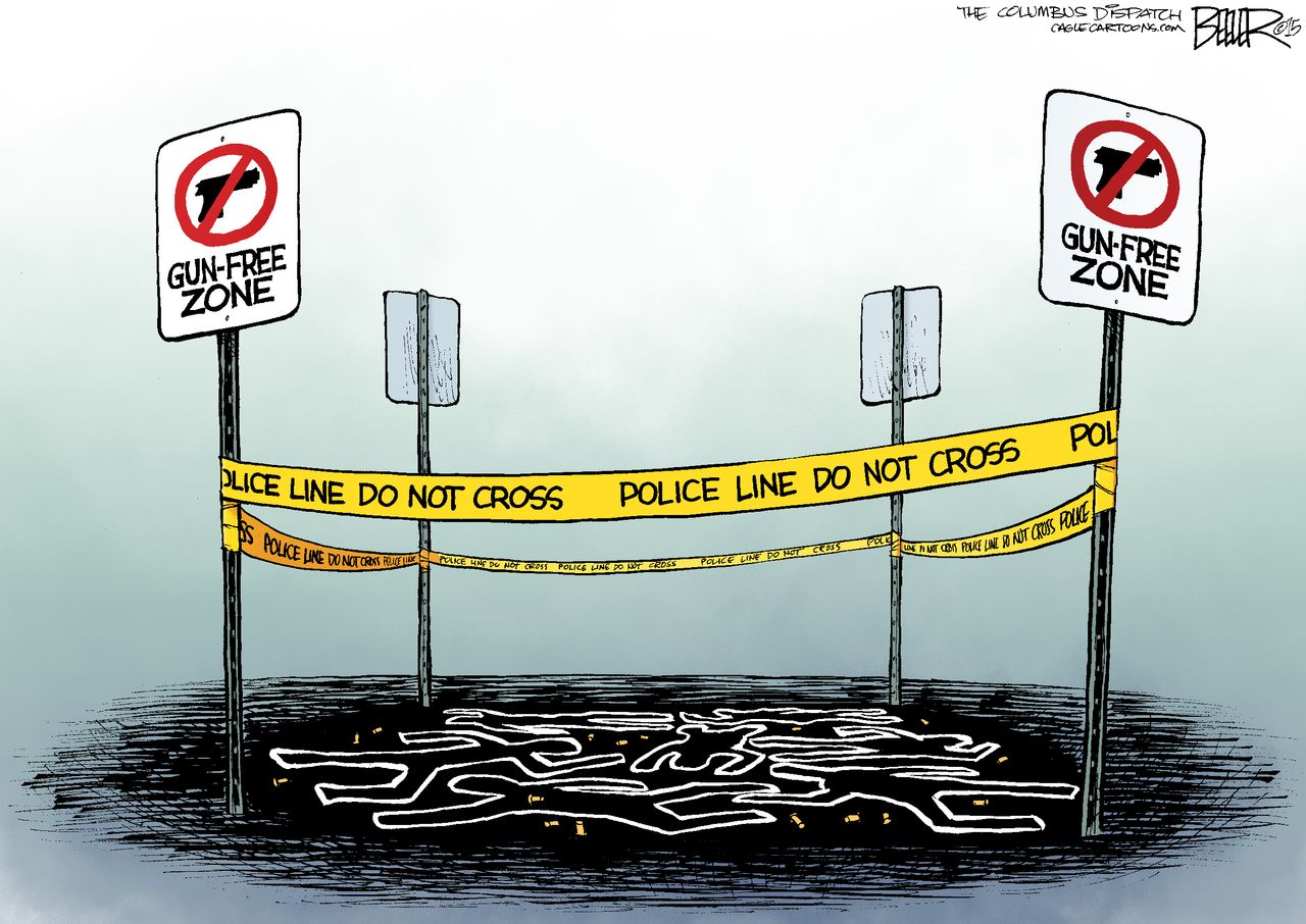 Editorial cartoon U.S. Mass Shooting