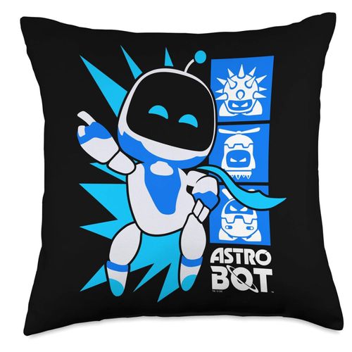 Astro Bot Rescue Mission Victory Pose Video Game Throw Pillow