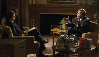 Frost/Nixon Michael Sheen and Frank Langella sitting in conversation