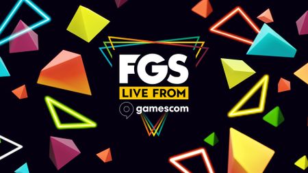 The FGS Live from Gamescom logo