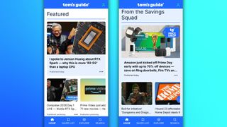Tom's Guide app screens