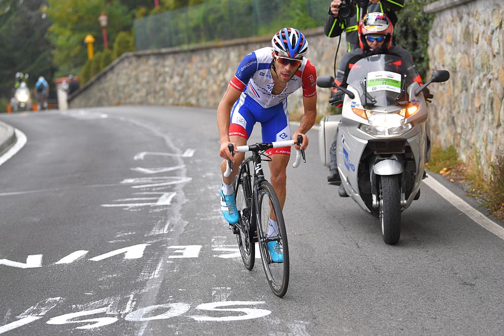 Thibaut Pinot on his way to winning Milano-Torino