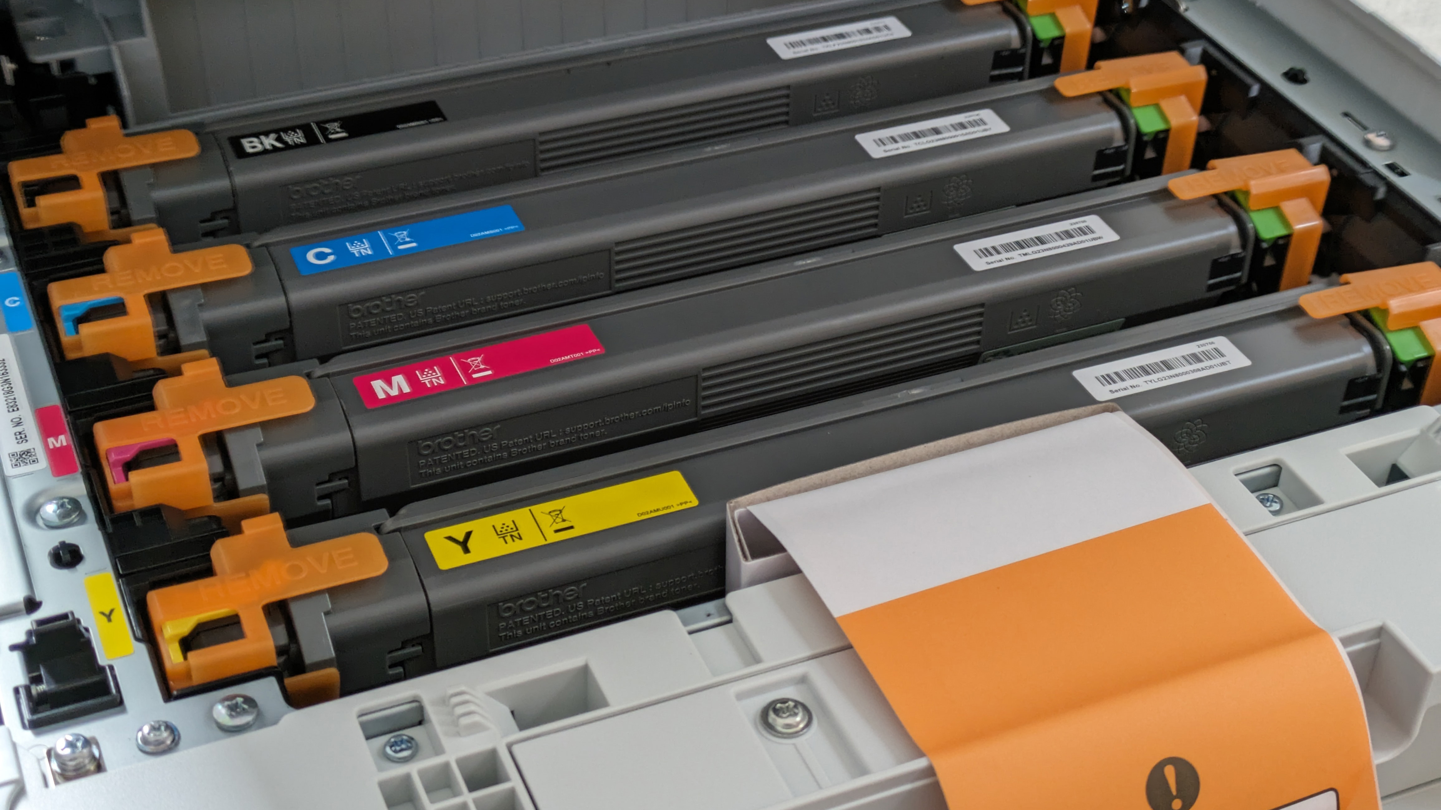 The ink cartridges for the Brother MFC-L8390CDW