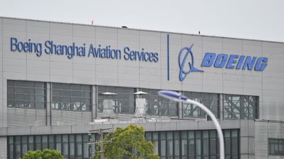 A general view of Boeing's facilities near China's Shanghai Pudong International Airport.