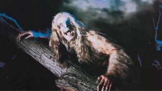 Ozzy Osbourne as a werewolf on the Bark At The Moon cover
