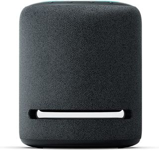 A photo of the Amazon Echo Studio smart speaker.