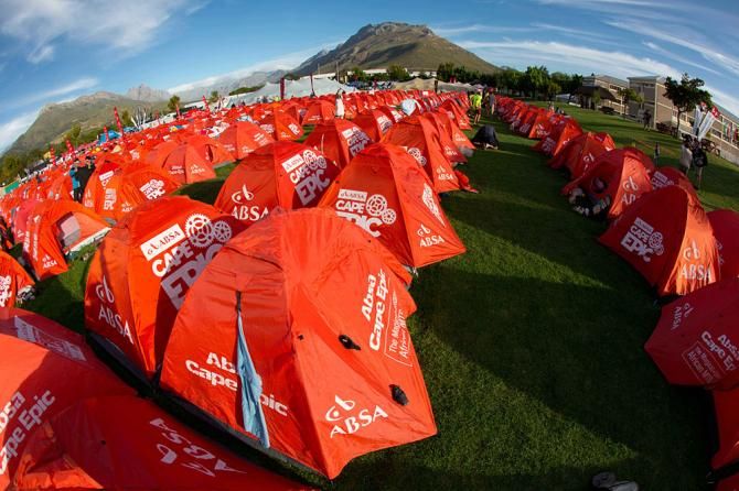 Tent city at Cape Epic