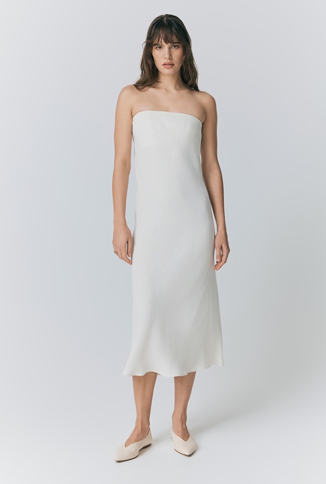 Juliette Crepe Strapless Dress