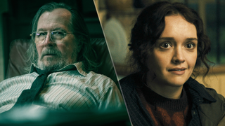 (L-R) Sir Gary Oldman and Olivia Cooke in "Slow Horses" season 6 on Apple TV