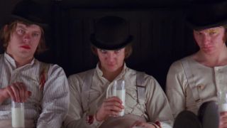 The Droogs drinking some laced milk