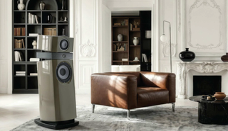 Focal Scala Utopia Evo M floorstanding speaker in a living room