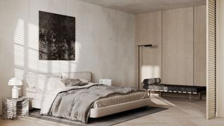 Beautiful bed linen in a guest bedroom