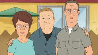 Peggy, Bobby, and Hank in the King Of The Hill Revival