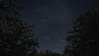 a group of stars in the sky resembling a spoon or ladle