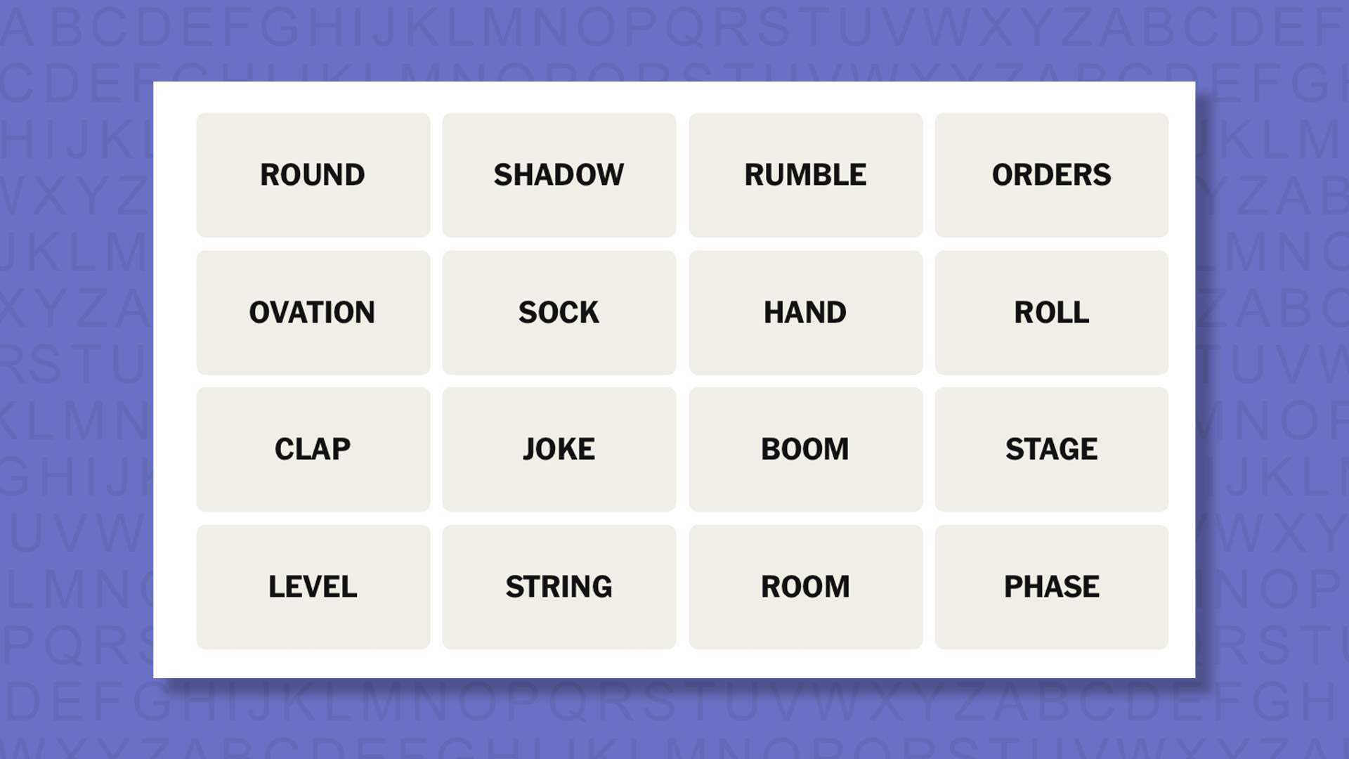 NYT Connections hints for game 1053 on a purple background
