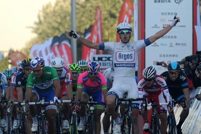 Luka Mezgec (Argos-Shimano) snuck in a late-season stage win at Tour of Beijing