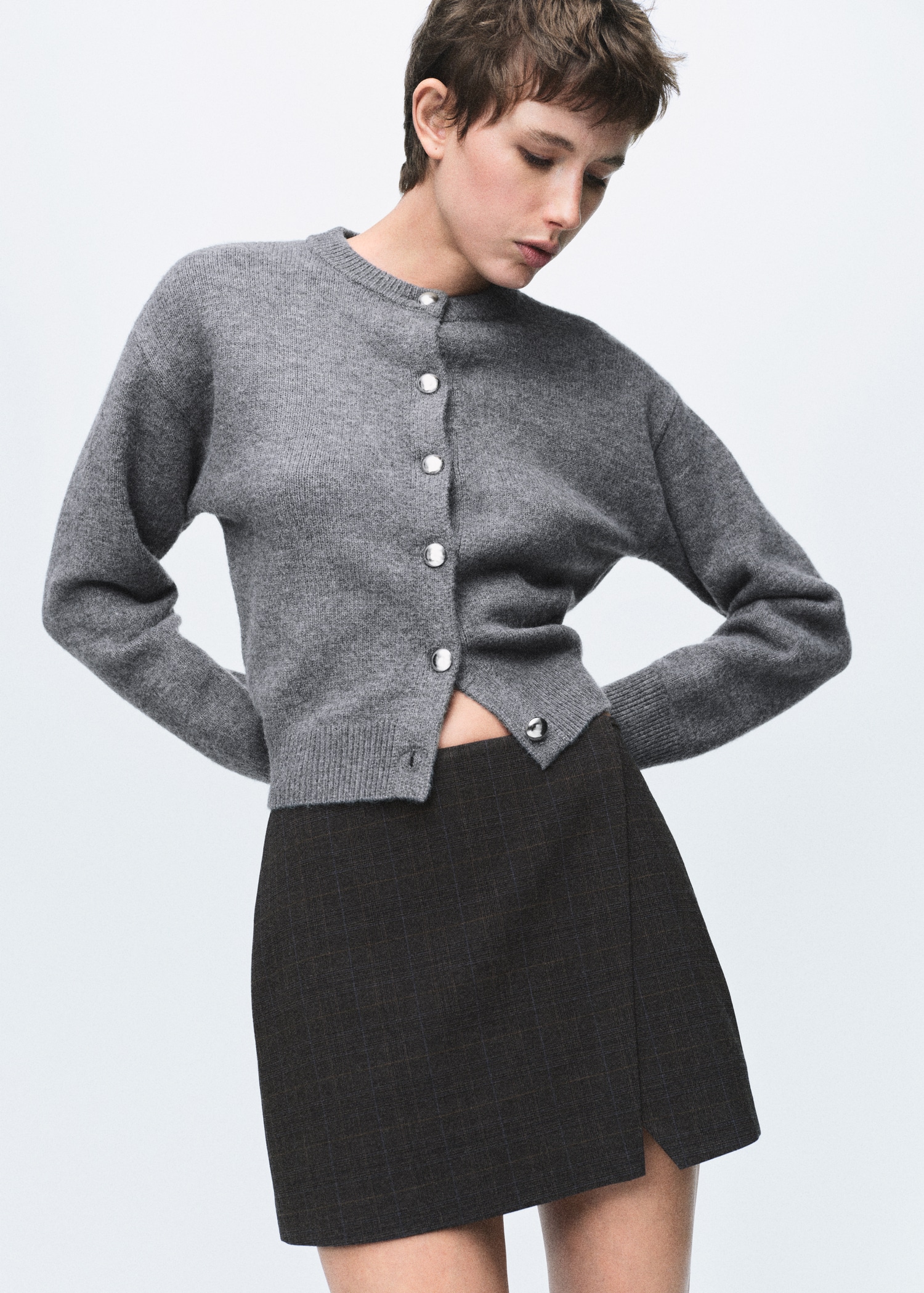 Chunky-Knit Cardigan With Buttons - Women | Mango Usa