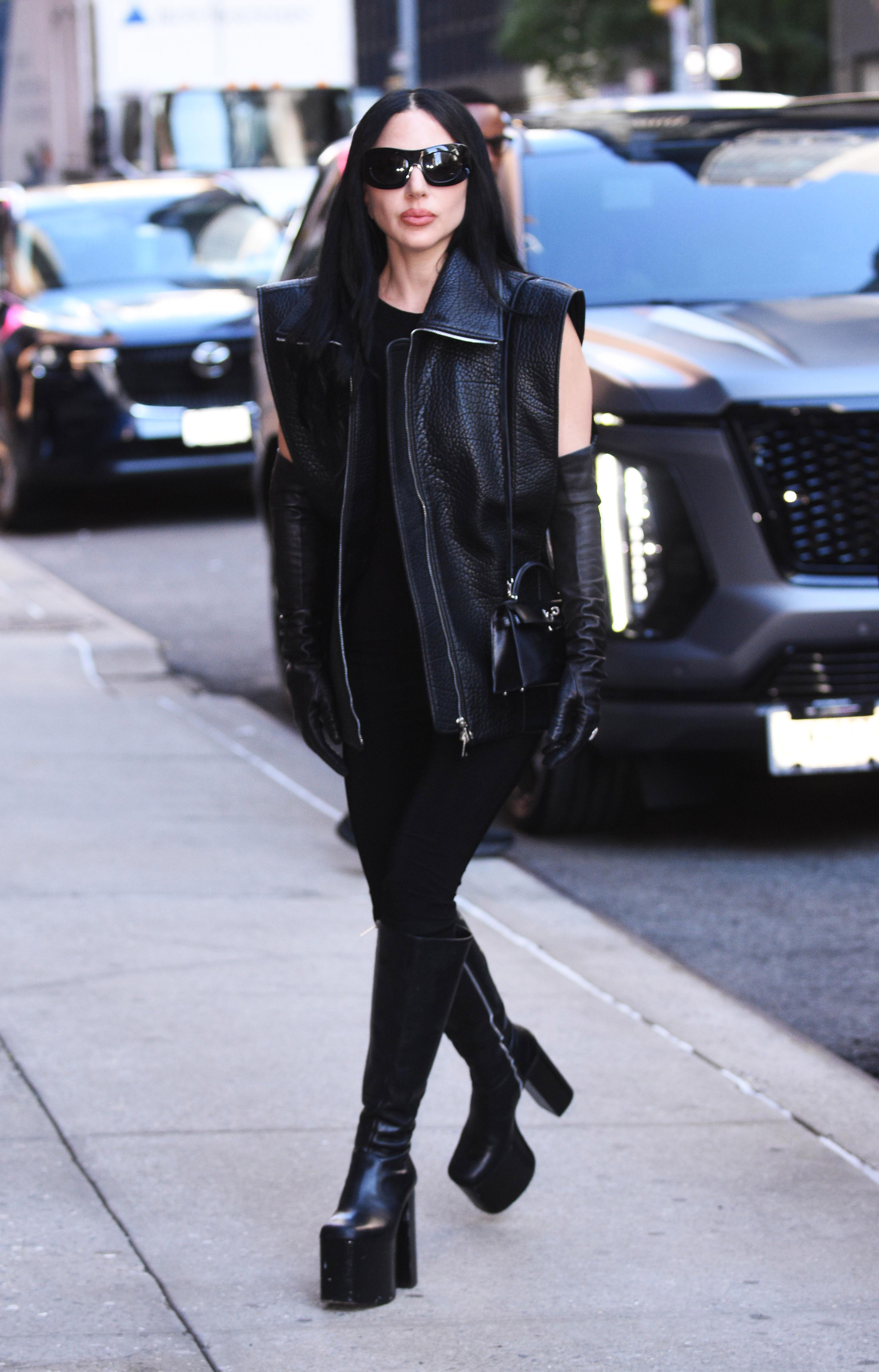 Lady Gaga is seen on September 8, 2025 in New York City.