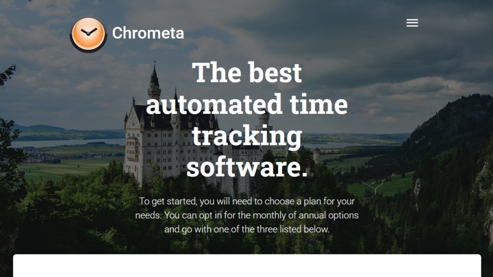 Chrometa website screenshot (March 2026).