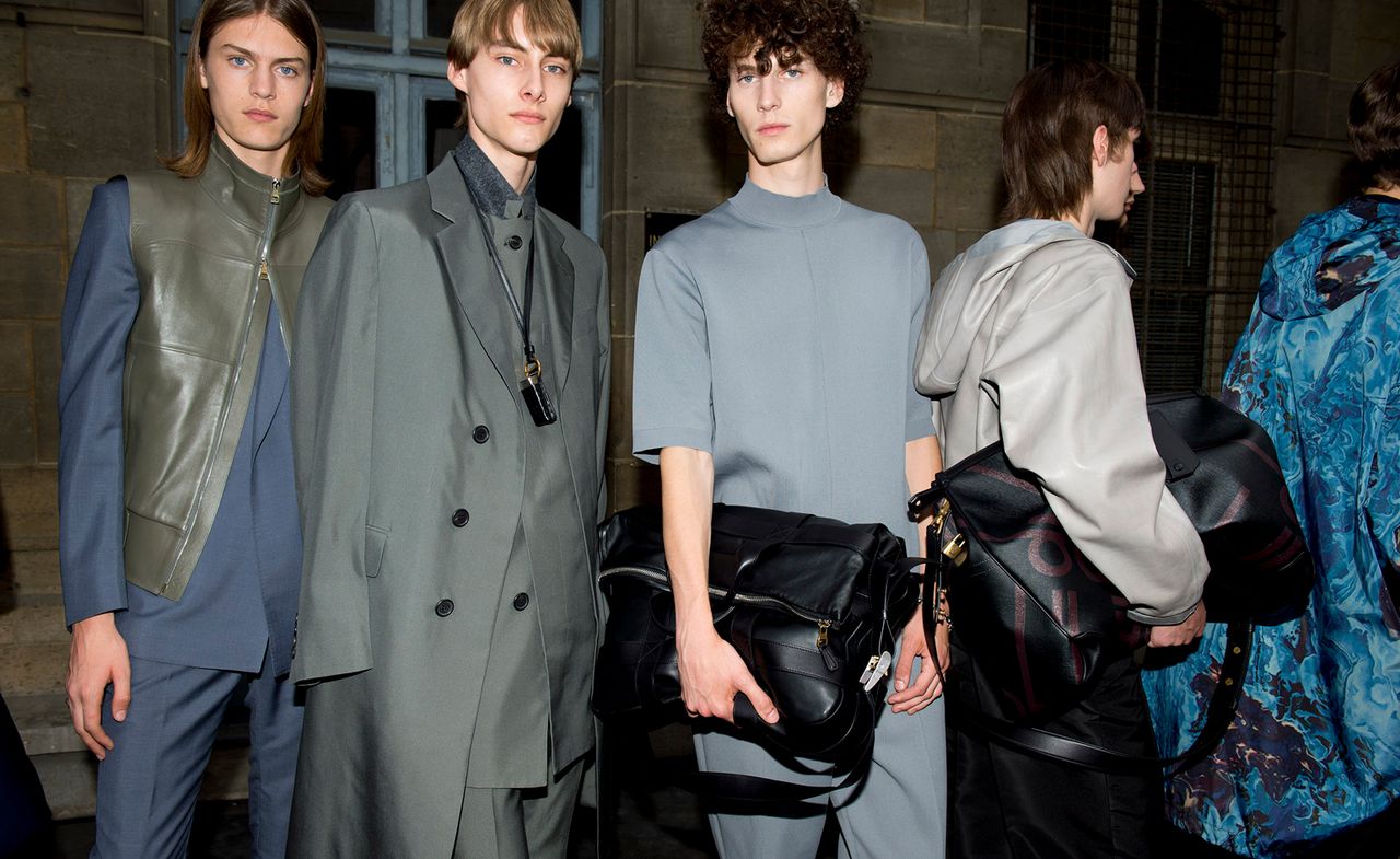 Dunhill models at Paris Fashion week 2019