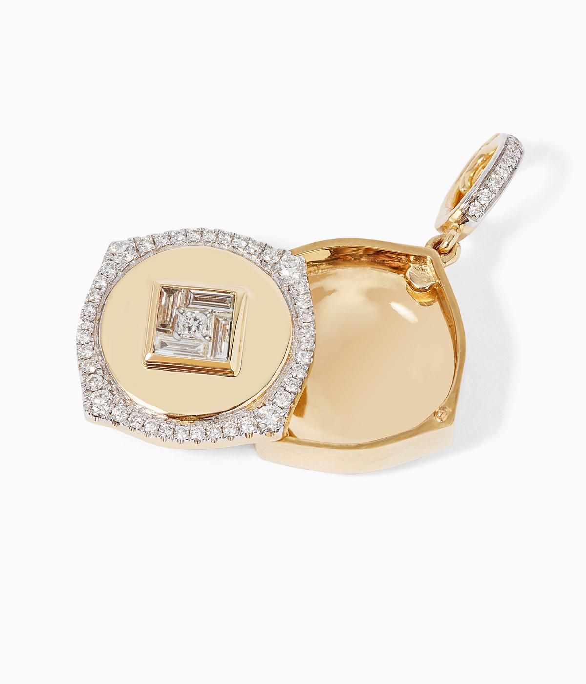 Diamond locket .