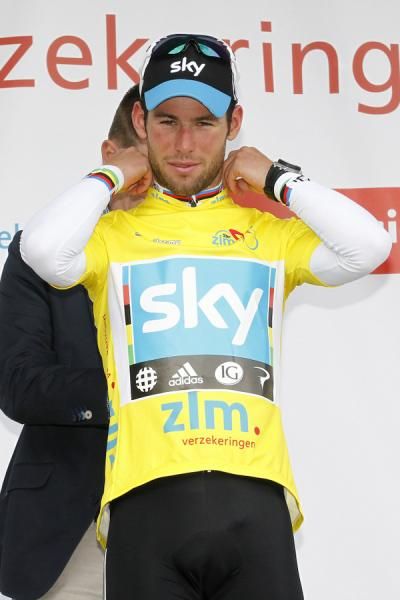 Cavendish looking satisfied with his overall lead
