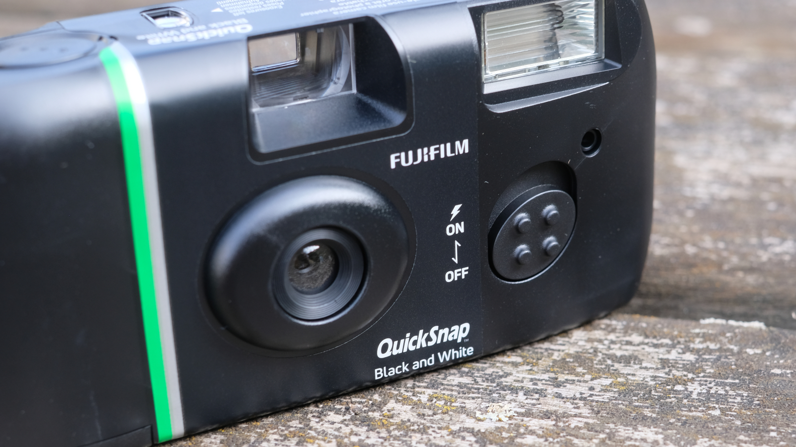 Photograph of Fujifilm QuickSnap Black and White disposable camera