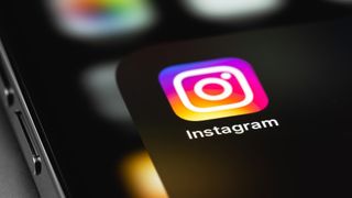 Instagram app logo auf iOS