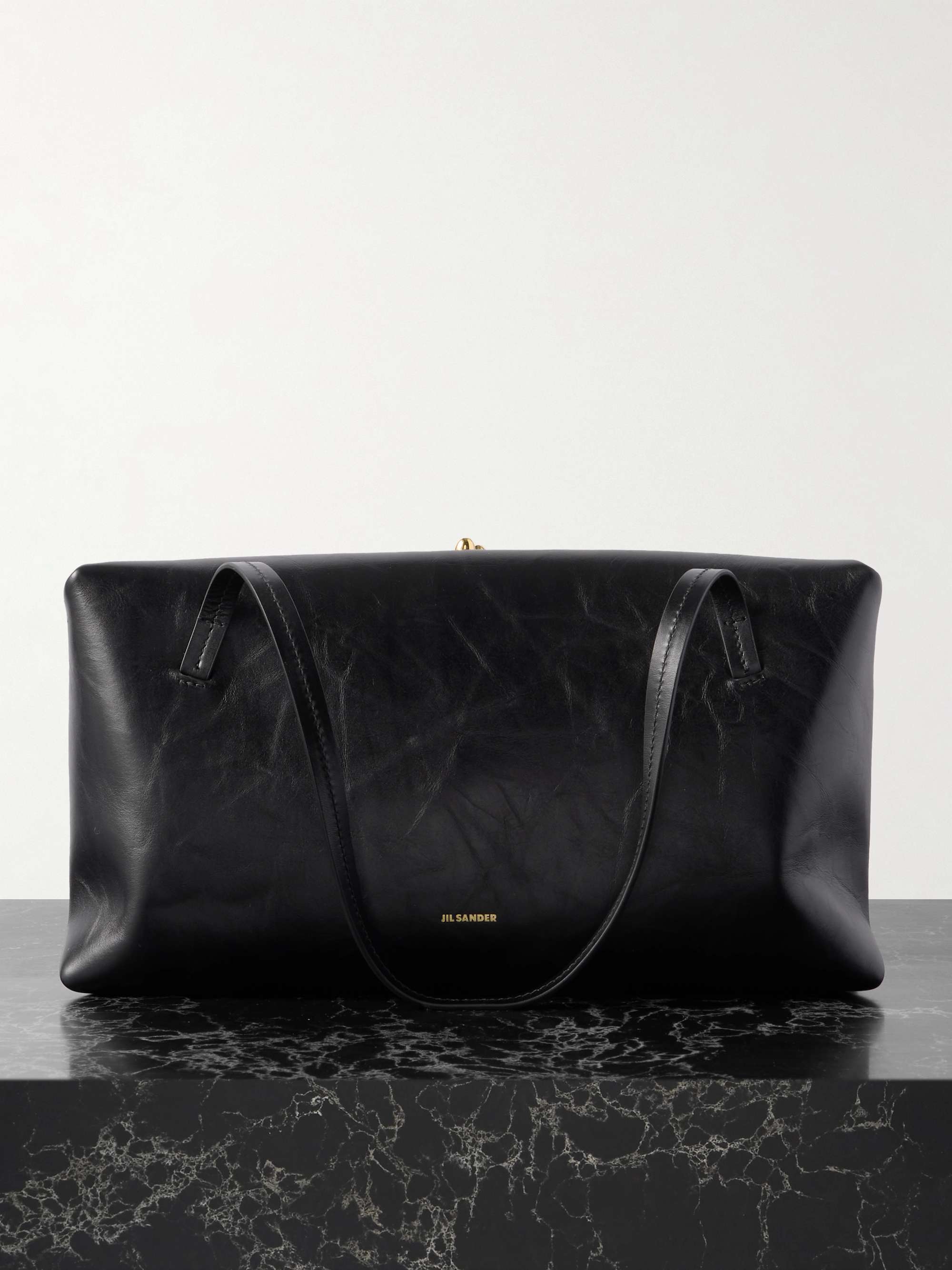 Medium Distressed Leather Tote