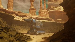 The Invincible review; a retro mining vehicle on a desert planet