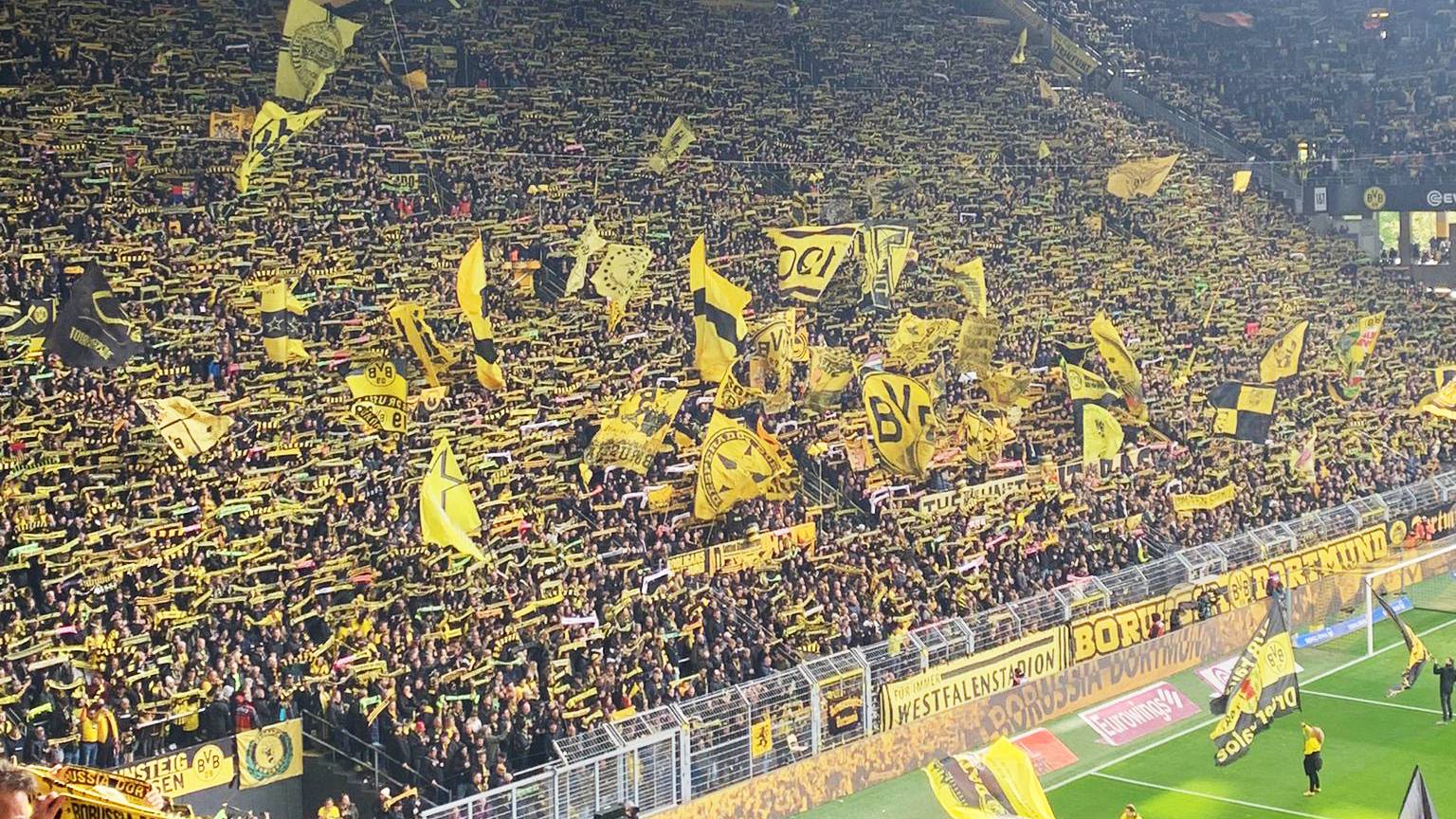 The Yellow Wall at Borussia Dortmund