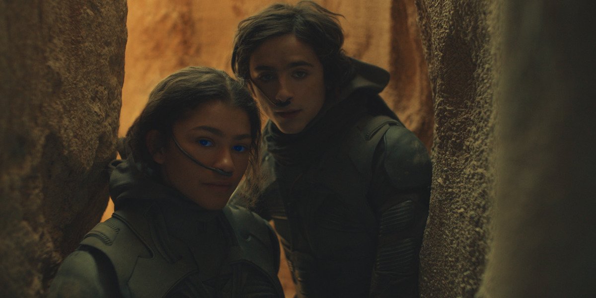 Zendaya and Timothee Chalamet in Dune 2021