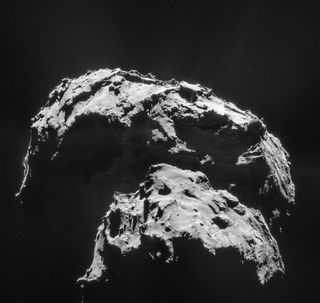 Comet 67P/Churyumov-Gerasimenko Seen by Rosetta Spacecraft