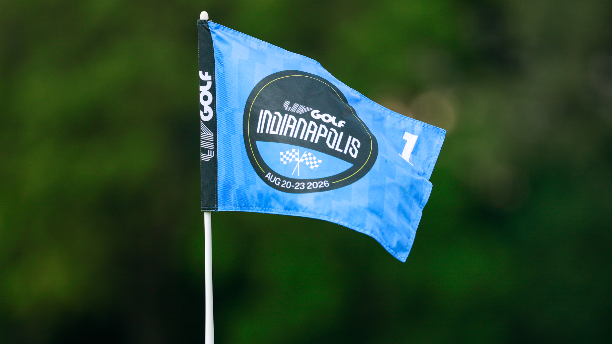 A LIV Golf Indianapolis flag