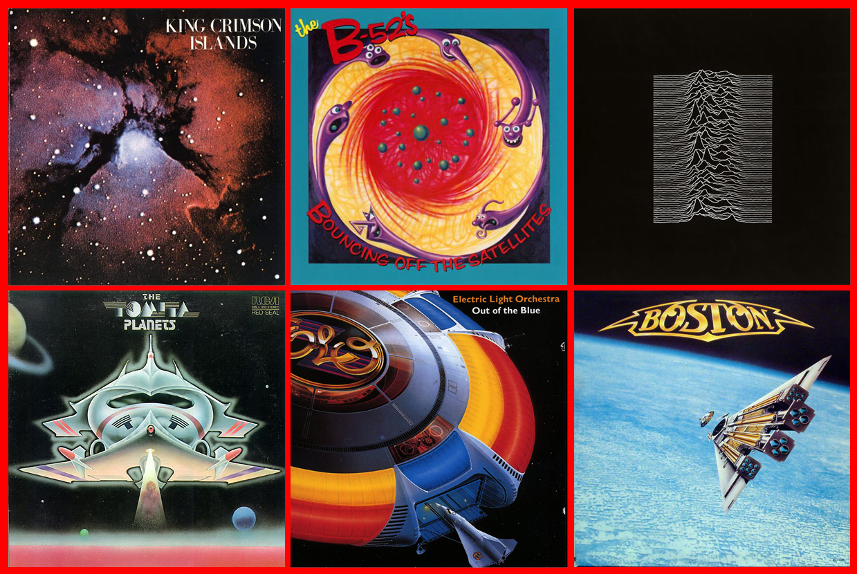 Some album covers with space themes