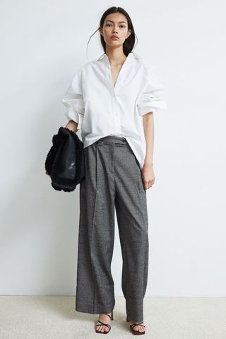 Crease-Leg Trousers