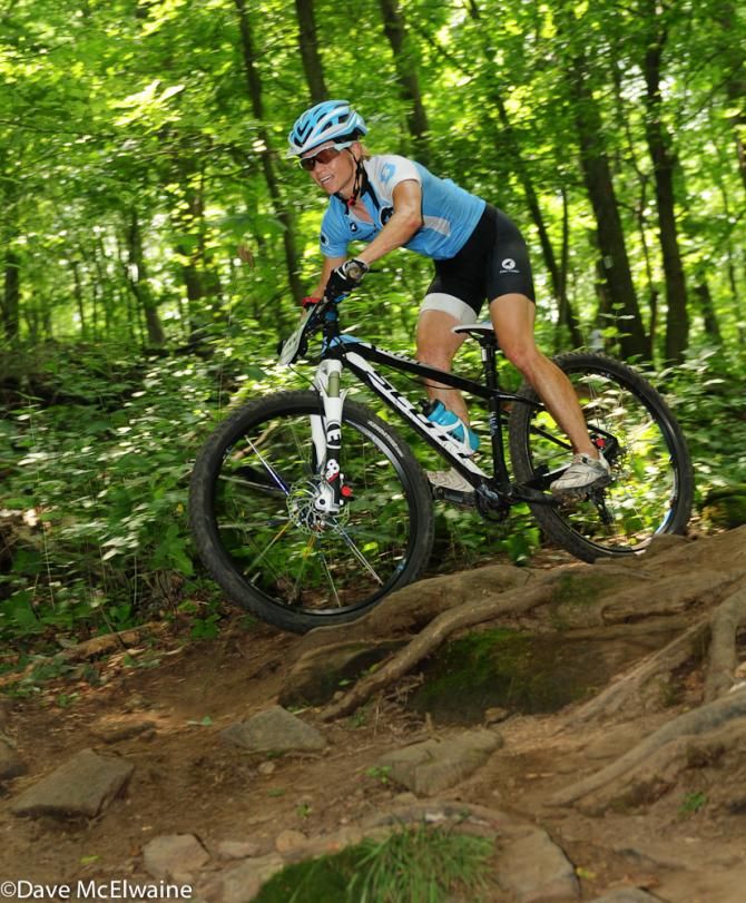 Judy Freeman (Crank Brothers) takes an interesting line down a nearly impossible trail.