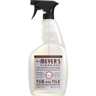 Mrs Meyers Cleaning supplies on white backgrounds