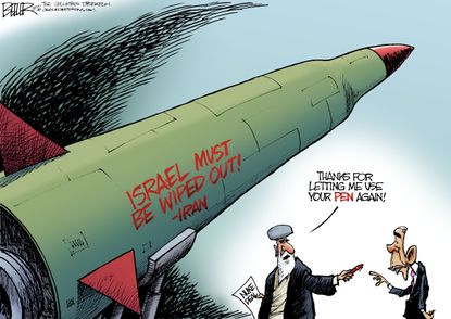 Obama Cartoon U.S. Iran Israel