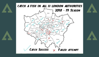This London map shows the state of play in Shaun’s urban fishing mission