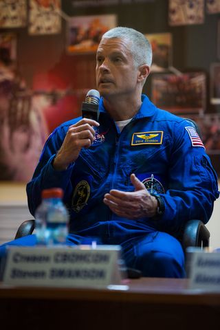 Astronaut Swanson at Expedition 39 Press Conference