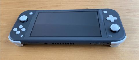 A full body shot of the Nintendo Switch Lite