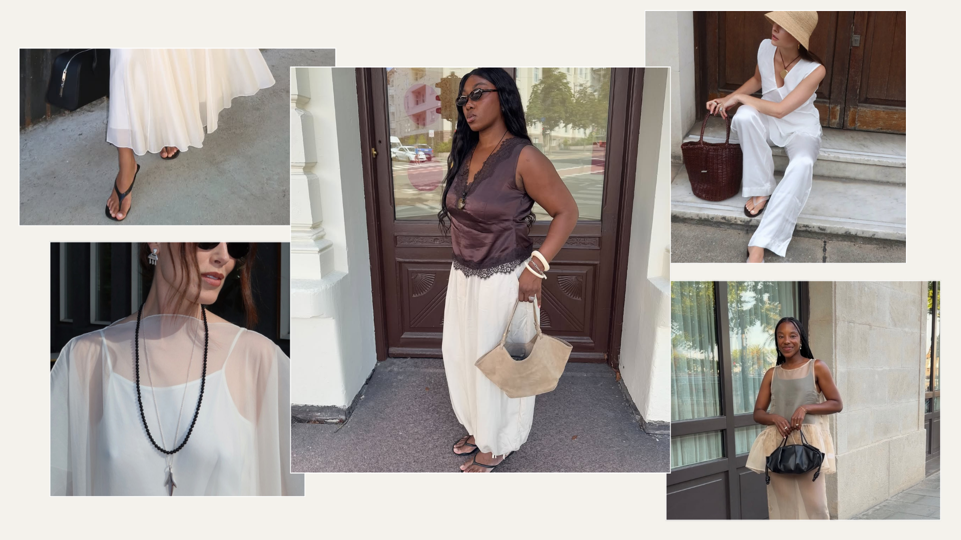 Five different minimalist summer trends