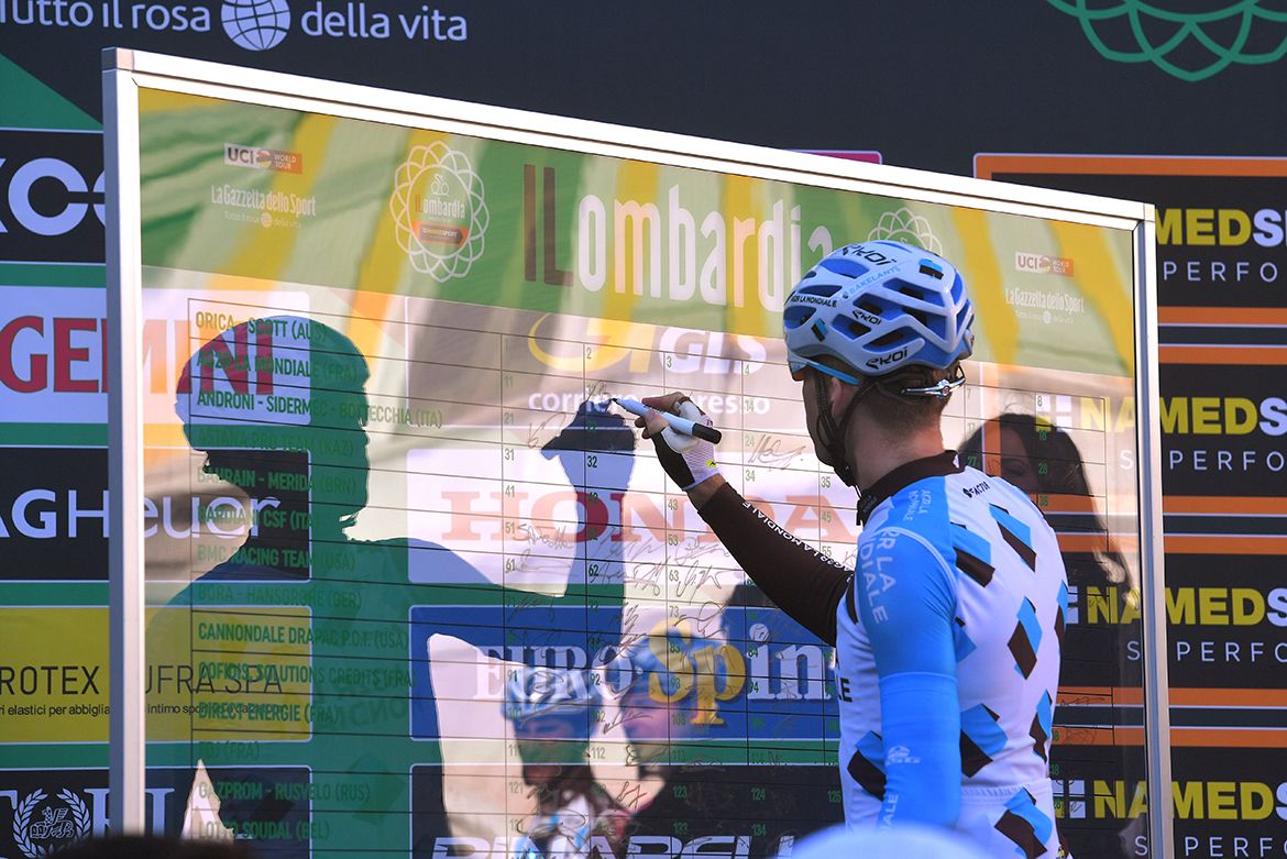 It might have been sunny but there were some extra layers on show at the start