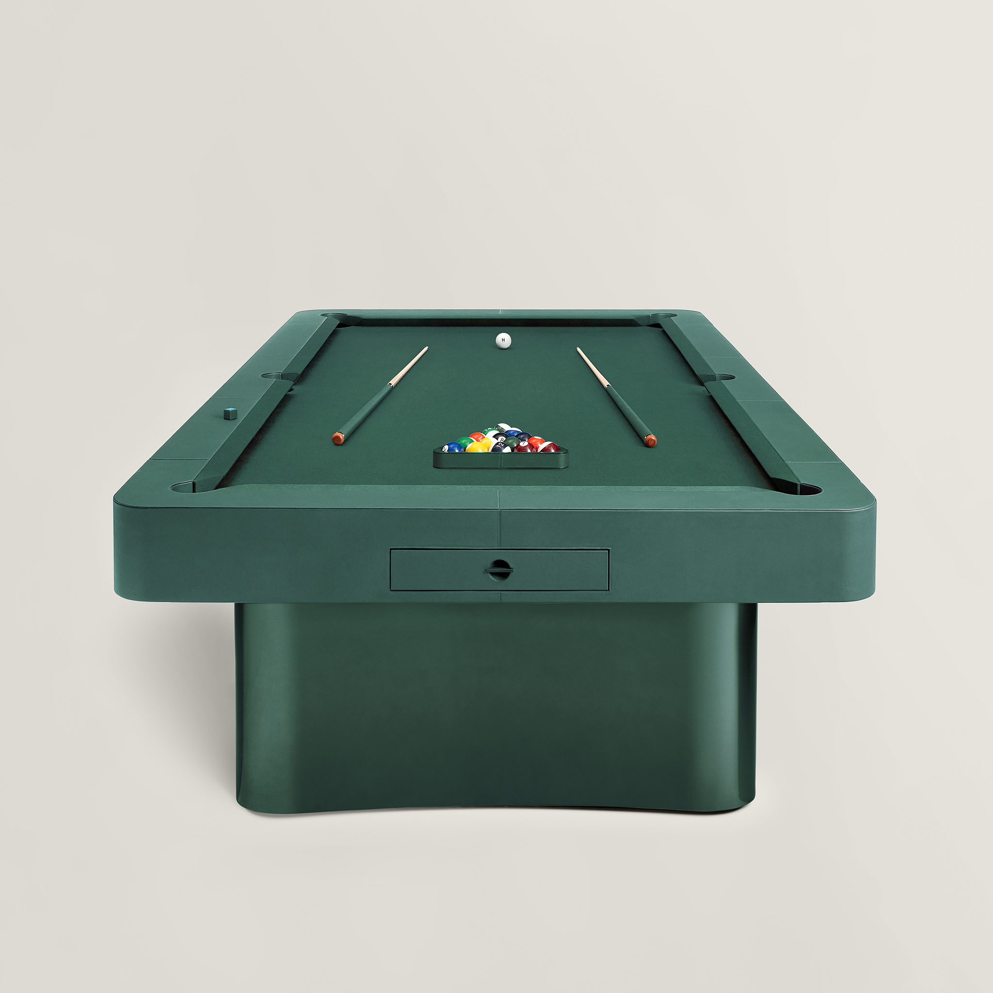 Herm&amp;egrave;s pool table in green